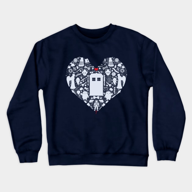 A Heart Full of Who Crewneck Sweatshirt by toruandmidori